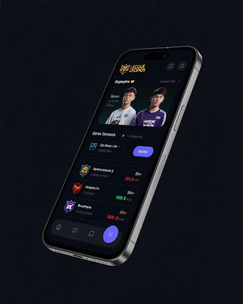 LPL新赛季 App Interface